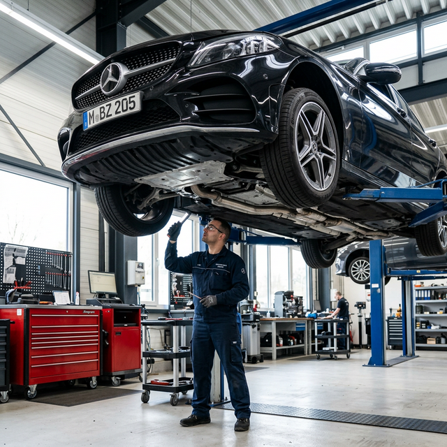 Mercedes-Benz engine repair at B-Town Automotive